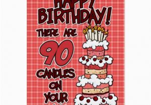 90 Year Old Birthday Cards Happy Birthday 90 Years Old Greeting Card Zazzle