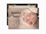 90 Year Old Birthday Invitations Birthday Party Invitation 90 Years Old Zazzle