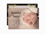 90 Year Old Birthday Invitations Birthday Party Invitation 90 Years Old Zazzle