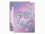 90 Year Old Birthday Invitations Birthday Party Invitation 90 Years Old Zazzle