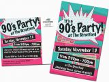 90s Birthday Invitation Templates 90 39 S Party Direct Mail Pinterest 90s Party