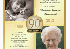 90th Birthday Celebration Invitation 90th Birthday Invitations and Invitation Wording