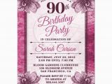 90th Birthday Celebration Invitation 90th Birthday Party Invitations Party Invitations Templates