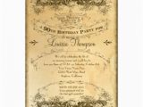 90th Birthday Celebration Invitation Tea Stained Vintage 90th Birthday Celebration Invitation