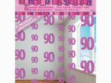 90th Birthday Decorations Discount Glitz Pink 90th Birthday Party Supplies 6 Dangling Hanging
