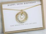 90th Birthday Gift Ideas for Her 90th Birthday Gift for Grandmother Necklace Gift for Mom