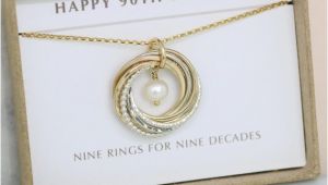 90th Birthday Gift Ideas for Her 90th Birthday Gift for Grandmother Necklace Gift for Mom