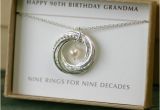 90th Birthday Gift Ideas for Her 90th Birthday Gift for Mother 9th Anniversary Necklace