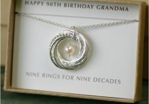 90th Birthday Gift Ideas for Her 90th Birthday Gift for Mother 9th Anniversary Necklace
