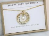 90th Birthday Gifts for Her 90th Birthday Gift for Grandmother Necklace Gift for Mom