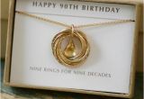 90th Birthday Gifts for Her 90th Birthday Gift for Her Citrine Necklace Gold Grandmother