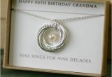 90th Birthday Gifts for Her 90th Birthday Gift for Mother 9th Anniversary Necklace