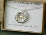 90th Birthday Gifts for Her 90th Birthday Gift for Mother 9th Anniversary Necklace