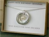 90th Birthday Gifts for Her 90th Birthday Gift for Mother 9th Anniversary Necklace