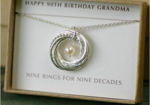 90th Birthday Gifts for Her 90th Birthday Gift for Mother 9th Anniversary Necklace