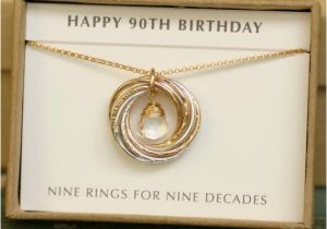90th Birthday Gifts for Her 90th Birthday Gift for Mother April Birthstone by