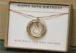 90th Birthday Gifts for Her 90th Birthday Gift for Mum Moonstone Necklace by