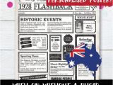 90th Birthday Gifts for Him Australia 90th Birthday Poster Australia Australian Birthday Poster