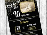 90th Birthday Invitation Template Free 11 90th Birthday Invitations Designs Templates Psd