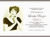 90th Birthday Invitation Template Free 90th Birthday Invitation Templates Free