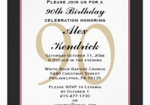 90th Birthday Invitation Wording 90th Birthday Invitation Invitations Pinterest