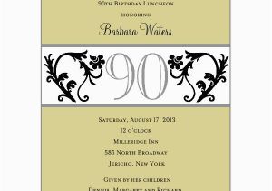 90th Birthday Invitation Wording Samples 90th Birthday Invitation Wording Gifts Invitation