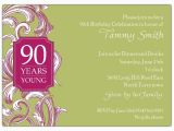 90th Birthday Invitations Wording Samples 90th Birthday Border Scroll Moss Invitations Paperstyle