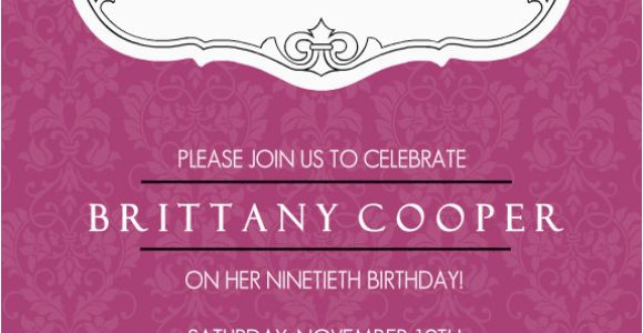 90th Birthday Invitations Wording Samples 90th Birthday Invitation Wording 365greetings Com