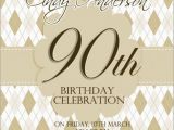 90th Birthday Invites Templates 90th Birthday Invitation Wording 365greetings Com