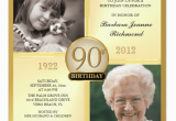 90th Birthday Photo Invitations 90th Birthday Invitations and Invitation Wording