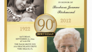 90th Birthday Photo Invitations 90th Birthday Invitations and Invitation Wording