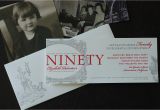 90th Birthday Photo Invitations 90th Birthday Party Invitation