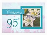 95th Birthday Party Invitations 95th Birthday Celebration Party Invitation Lily Zazzle