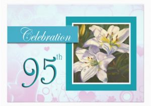 95th Birthday Party Invitations 95th Birthday Celebration Party Invitation Lily Zazzle