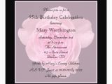 95th Birthday Party Invitations 95th Birthday Party Invitation Rose for 95th 5 25