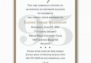 95th Birthday Party Invitations Classic 95th Birthday Gold Surprise Invitations Paperstyle