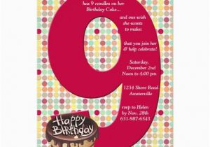 9th Birthday Invitation Wording 22 Best 9th Birthday Party Invitations Images On Pinterest