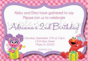 Abby and Elmo Birthday Invitations 25 Best Images About 2nd Birthday Elmo and Abby On