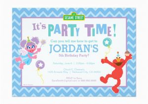 Abby and Elmo Birthday Invitations Elmo and Abby Birthday Card Zazzle