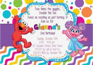 Abby and Elmo Birthday Invitations Elmo and Abby Birthday Invitations Dolanpedia