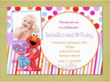 Abby and Elmo Birthday Invitations Elmo and Abby Cadabby Sesame Street Birthday Invitation