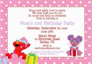 Abby and Elmo Birthday Invitations Fine Elmo and Abby Cadabby Invitations for Luxury Birthday
