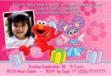 Abby and Elmo Birthday Invitations Free Printable Elmo and Abby Birthday Invitations Template