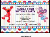 Abby and Elmo Birthday Invitations Items Similar to Elmo Invitation Elmo and Abby Cadabby