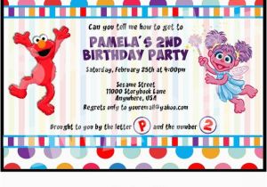 Abby and Elmo Birthday Invitations Items Similar to Elmo Invitation Elmo and Abby Cadabby