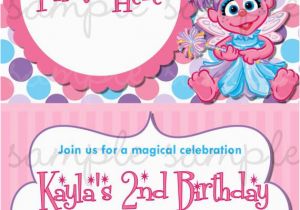 Abby Cadabby Birthday Invitations Abby Cadabby Birthday Invitation