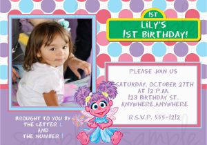 Abby Cadabby Birthday Invitations Abby Cadabby Birthday Invitation Sesame Street Birthday