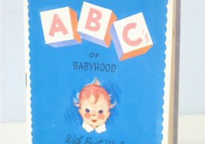 Abc Birthday Cards Vintage New Baby Abc Of Babyhood Greeting Card