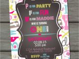 Abc Birthday Invitations Abc Birthday Invitation First Birthday by Partyinvitesandmore