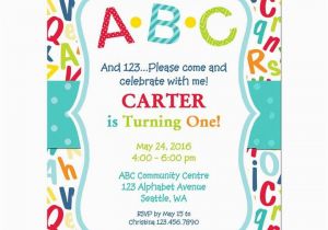 Abc Birthday Invitations Best 25 Alphabet Birthday Parties Ideas On Pinterest